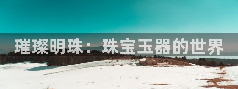 新航文化娱乐传媒怎么样:璀璨明珠:珠宝玉器的世界